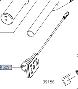 KAWASAKI ELEKTRODE HOUSING-ASSY-CONTROL,LH PART# 46091-0597 ...