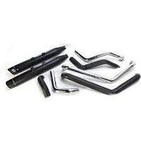 Freedom Performance Racing Dual Exhaust System - Black Mufflers - Black Tips